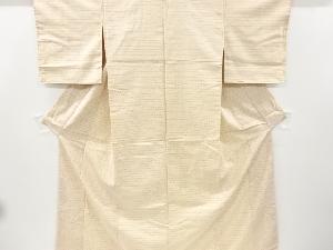 リサイクル　変わり立涌に十字模様織り出し本塩沢着物